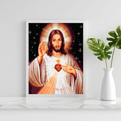 Картина по номерам На Раме "Сердце Иисуса" Oh Art! 40x50 см цена и информация | Живопись по номерам | 220.lv