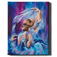 Glezna pēc cipariem, ierāmēta "Meitene dejā" Oh Art! 40x50 cm cena un informācija | Gleznas pēc numuriem | 220.lv