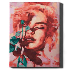 Картина по номерам На Раме "Девушка с розой" Oh Art! 40x50 см цена и информация | Живопись по номерам | 220.lv