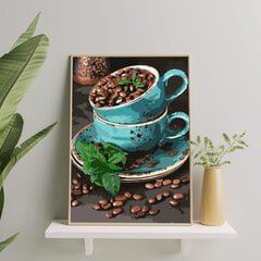 Картина по номерам На Раме "Кофейные зерна" Oh Art! 40x50 см цена и информация | Живопись по номерам | 220.lv