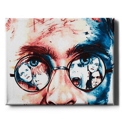 Glezna pēc cipariem, ierāmēta "Harija Potera dzīve" Oh Art! 40x50 cm cena un informācija | Gleznas pēc numuriem | 220.lv