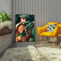 Картина по номерам На Раме "Женщина в листьях" Oh Art! 40x50 см цена и информация | Живопись по номерам | 220.lv