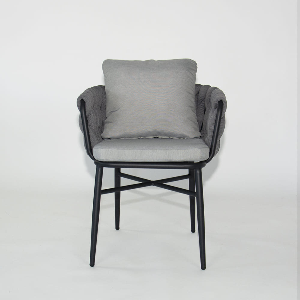 Krēsls DM Grili, 60x60x70 cm, melns cena un informācija | Virtuves un ēdamistabas krēsli | 220.lv