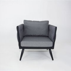 Atpūtas krēsls DM Grili, 75x75x70 cm, melns цена и информация | Кресла в гостиную | 220.lv