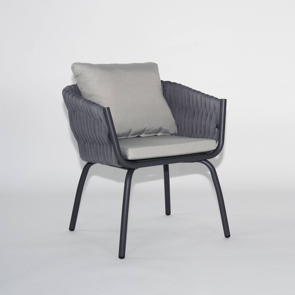 Krēsls DM Grili, 57x66x72 cm, pelēks cena un informācija | Virtuves un ēdamistabas krēsli | 220.lv