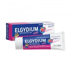 ELGYDIUM Kids zobu pasta ar sarkanām ogām 50ml 2-6 g. cena un informācija | Zobu pastas, birstes | 220.lv