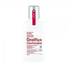 ORALFLUX Chlorhexidine mutes dobuma skalojamais līdzeklis 250ml цена и информация | Зубные щетки, пасты | 220.lv