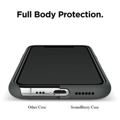 Soundberry silicone iPhone 11, pelēks - Granny Grey cena un informācija | Telefonu vāciņi, maciņi | 220.lv