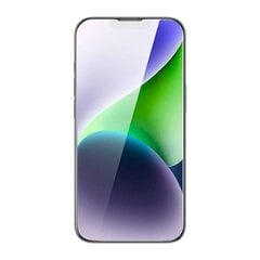 Baseus Закаленное стекло Baseus Corning для iPhone 13 Pro Max/14 Plus со встроенным пылевым фильтром цена и информация | Защитные пленки для телефонов | 220.lv