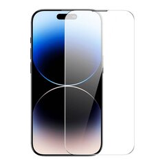 Tempered Glass Baseus Corning for iPhone 14 Pro with built-in dust filter cena un informācija | Ekrāna aizsargstikli | 220.lv