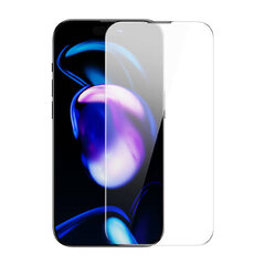 Baseus Schott HD Tempered Glass with dust filter 0.3mm for iPhone 14 Pro cena un informācija | Ekrāna aizsargstikli | 220.lv