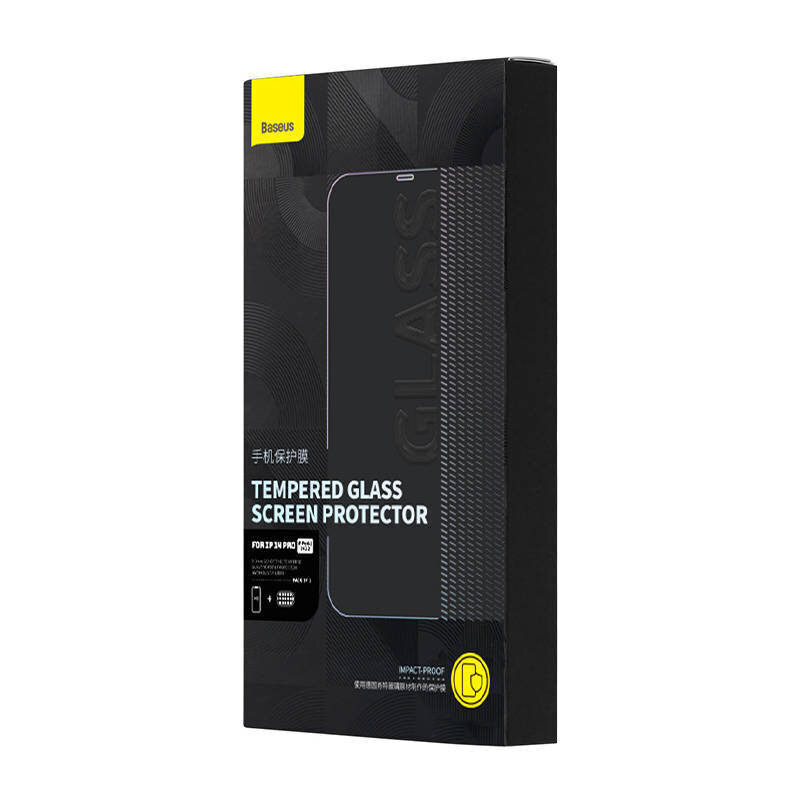 Baseus Schott HD Tempered Glass with dust filter 0.3mm for iPhone 14 Pro цена и информация | Ekrāna aizsargstikli | 220.lv