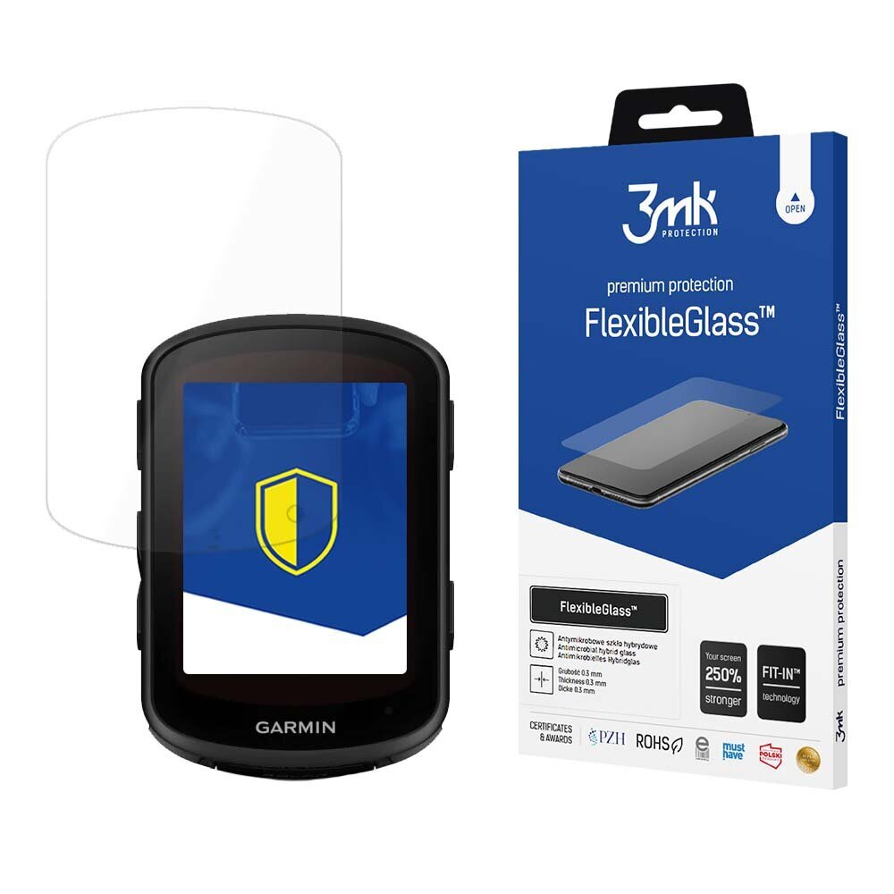 Garmin Edge 540 - 3mk FlexibleGlass™ screen protector cena un informācija | Auto GPS | 220.lv