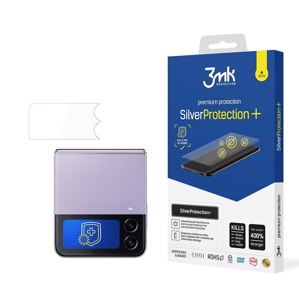 Samsung Galaxy Z Flip 5 (Front) - 3mk SilverProtection+ screen protector цена и информация | Ekrāna aizsargstikli | 220.lv