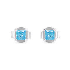 Brilio Silver Серебряные серьги-гвоздики с голубыми цирконами EA592WAQ sBS2390 цена и информация | Серьги | 220.lv