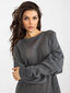 Sieviešu tumši pelēks trikotāžas džemperis cena un informācija | Kleitas | 220.lv