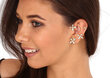JwL Luxury Pearls Luksusa zelta pārklājuma asimetriskie auskari ar pērlēm un cirkoniem - kreisā auss JL0776 sJL0776 cena un informācija | Auskari | 220.lv