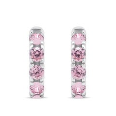 Brilio Silver Mazie sudraba gredzeni ar rozā cirkoniem EA481WP sBS2061 cena un informācija | Auskari | 220.lv