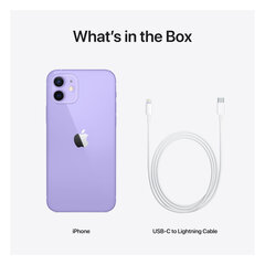 Prece ar bojātu iepakojumu. Apple iPhone 12 64GB Purple MJNM3FS/A cena un informācija | Mobilie telefoni, foto un video preces ar bojātu iepakojumu | 220.lv