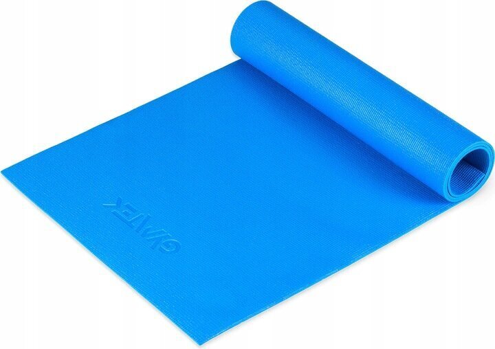 Jogas paklājiņš Gymtek, 173x61x0,5 cm, zils цена и информация | Vingrošanas paklāji | 220.lv
