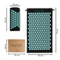 Akupresūras paklājs ar spilvenu Akumata, 73x43 cm, melns/zils цена и информация | Masāžas piederumi | 220.lv