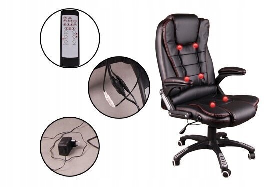Biroja krēsls Giosedio BSB005M, bēšs, ar masāžas funkciju cena un informācija | Biroja krēsli | 220.lv