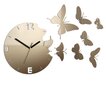Sienas pulkstenis ar taureņiem Tortora cena un informācija | Pulksteņi | 220.lv