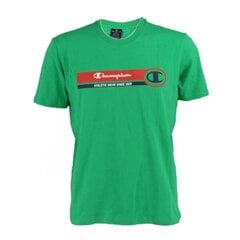 Crewneck t-shirt champion legacy for men's green 218561gs004 218561GS004 цена и информация | Мужские футболки | 220.lv