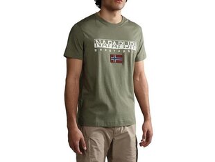 S-ayas napapijri for men's green np0a4gdqgae NP0A4GDQGAE цена и информация | Мужские футболки | 220.lv