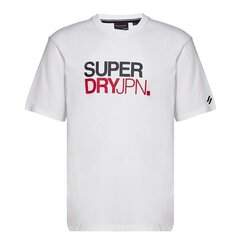 Logo loose tee superdry for men's white m1011726at7x M1011726AT7X цена и информация | Мужские футболки | 220.lv