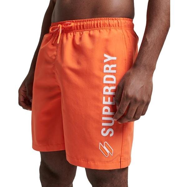 Code applque swim short superdry vīriešiem orange m3010187a03m M3010187A03M cena un informācija | Vīriešu šorti | 220.lv