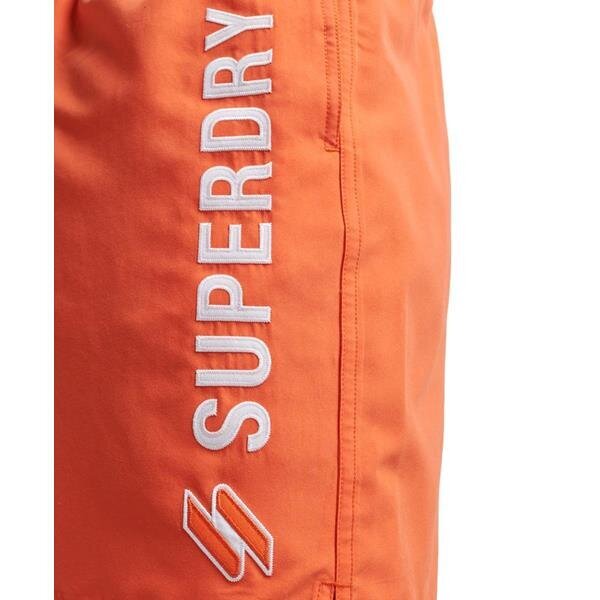 Code applque swim short superdry vīriešiem orange m3010187a03m M3010187A03M cena un informācija | Vīriešu šorti | 220.lv