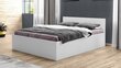 Gulta ar matraci un gultas veļās konteineru, 160x200 cm, balta cena un informācija | Gultas | 220.lv