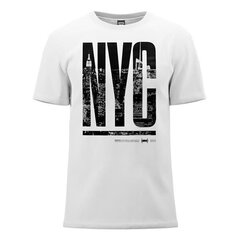 Nyc white monotox for men's white mx22081 MX22081 цена и информация | Мужские футболки | 220.lv
