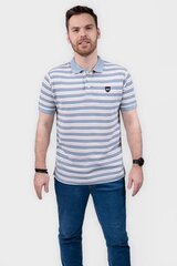 Polo stripe l monotox for men's blue mx22098 MX22098 цена и информация | Мужские футболки | 220.lv