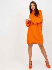 оранжевое вязаное платье с высоким воротником цена и информация | Женские кофты | 220.lv
