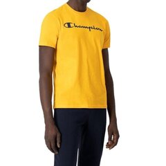 Crewneck t-shirt champion legacy for men's yellow 218284ys113 218284YS113 цена и информация | Мужские футболки | 220.lv