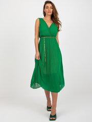 Женское зеленое повседневное платье цена и информация | Платья | 220.lv