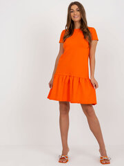 Sieviešu kleita ar oranžu volānu cena un informācija | Kleitas | 220.lv