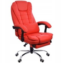 Biroja krēsls Giosedio FBK01, sarkans, ar kāju balstu цена и информация | Офисные кресла | 220.lv