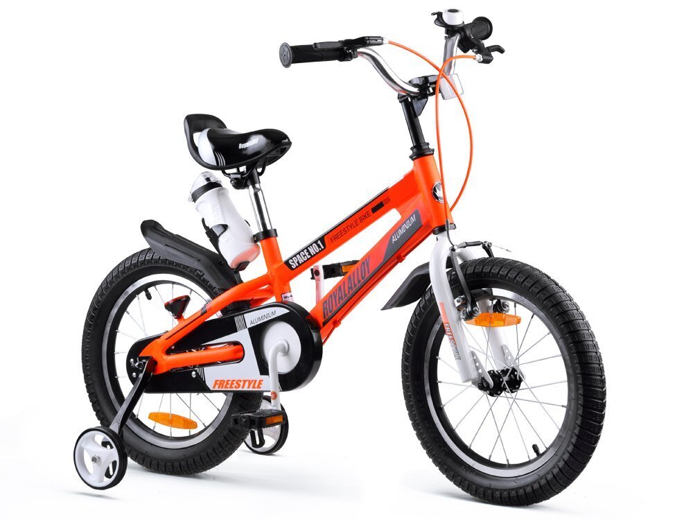 Bērnu velosipēds , oranžs, RoyalBaby Space No.1 16 cena un informācija | Trīsriteņi | 220.lv