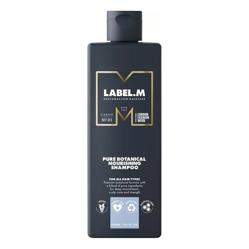 Barojošs matu šampūns Label.m Pure Botanical Natural, 300 ml cena un informācija | Šampūni | 220.lv