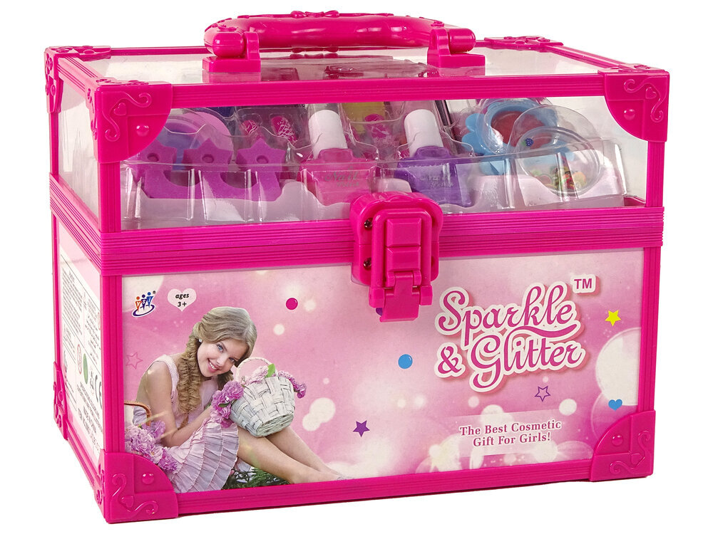 Bērnu kosmētikas komplekts čemodānā, rozā krāsā cena un informācija | Bērnu kosmētika, līdzekļi jaunajām māmiņām | 220.lv