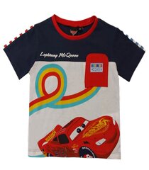 Детская футболка Sun City EV1064*02, белая/тёмно-синяя, 3609085477669 цена и информация | Рубашки для мальчиков | 220.lv