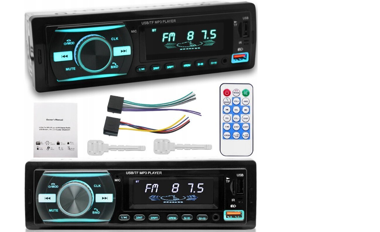 Auto stereo bluetooth Logit mp3 1 DIN 4x50w cena un informācija | Auto magnetolas, multimedija | 220.lv