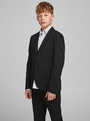 Детский пиджак JACK & JONES 12203557*01, черный, 5715209366448 цена и информация | Свитеры, жилетки, пиджаки для мальчиков | 220.lv