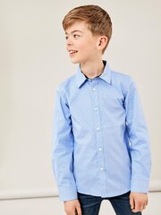 Детская рубашка Name It 13205479*01, синяя, 5715308360859 цена и информация | Рубашки для мальчиков | 220.lv