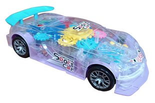 Caurspīdīgs auto ar skaņas un gaismas efektiem cena un informācija | Rotaļlietas zēniem | 220.lv