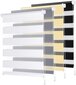 Sekey rullo žalūzijas, dubultās, 110x210 cm, saules aizsargs, baltas цена и информация | Rullo žalūzijas | 220.lv