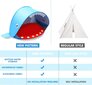 MEISHANG Bērnu pludmales telts UV lietus vēja necaurlaidīga pārnēsājama zila cena un informācija | Teltis | 220.lv